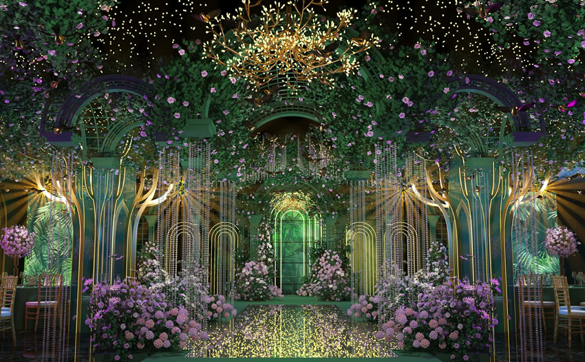 腾冲奇妙森林婚礼堂效果展示